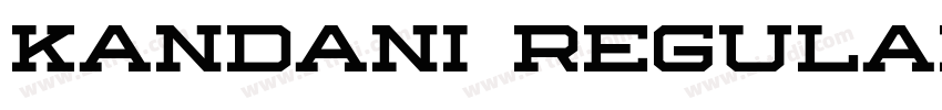 Kandani Regular字体转换